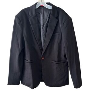 Geek Lighting Blazer Mens Size 42 Textured Single Button Slim Fit Notch Lapel